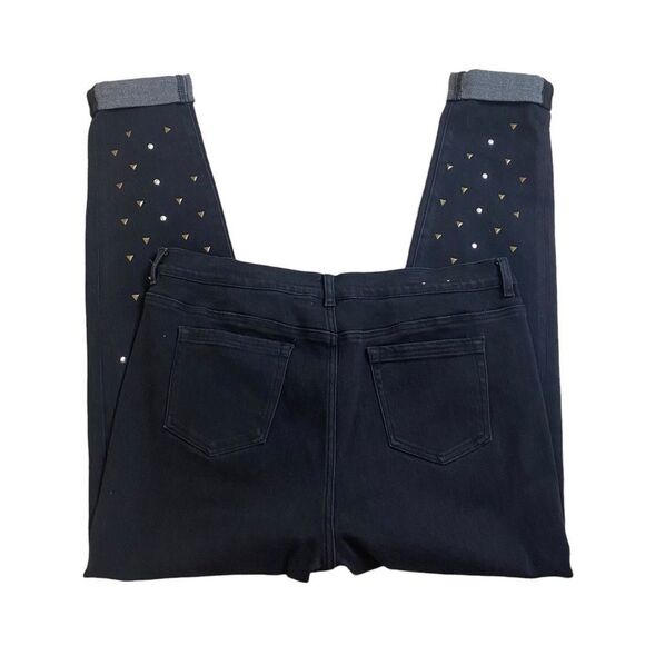 DG2 by Diane Gilman Studded Skinny Jeans Sz 16 - Picture 5 of 9